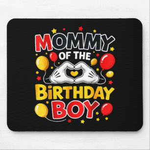 Tapis De Souris Maman du garçon d'anniversaire Fête familiale Anni