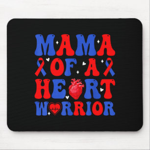 Tapis De Souris Maman d'un guerrier du cœur malformation cardiaque