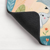 Tapis De Souris Maman éléphant et bébé (Coin)