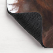 Tapis De Souris Maman et bébé Orangutan (Coin)