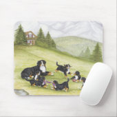 Tapis De Souris Maman et chiots (Avec souris)