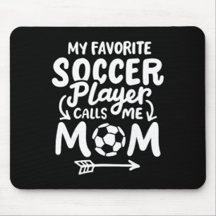 Tapis De Souris Maman Foot Mon Joueur De Foot Préféré M'appelle Ma