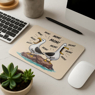 Tapis De Souris Maman Goéland Drôle Personnalisé
