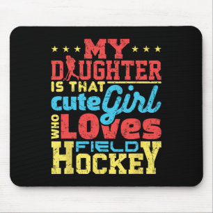 Tapis De Souris Maman Hockey sur gazon Papa Parent