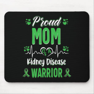 Tapis De Souris Maman Maladie du rein Guerrier Sensibilisation Rub