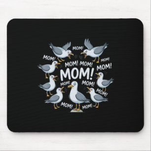 Tapis De Souris Maman Maman Mouette Drôle Vie Océanique Fête Des M