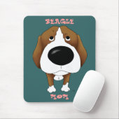 Tapis De Souris Maman Mousepad de beagle (Avec souris)