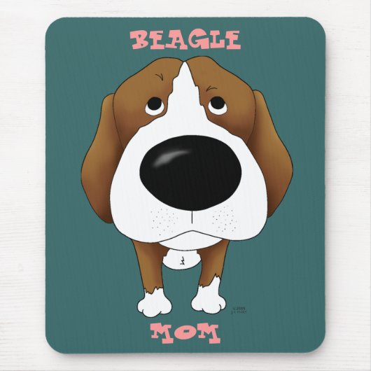Tapis De Souris Maman Mousepad de beagle (Devant)