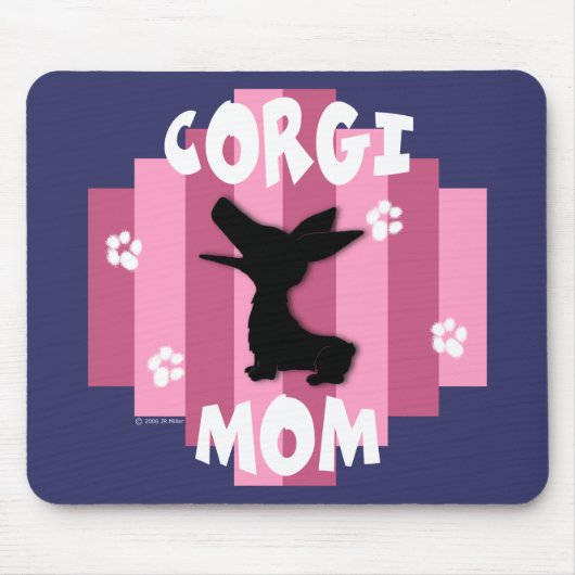Tapis De Souris Maman Mousepad de corgi (Devant)