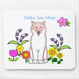 Tapis De Souris Maman Mousepad de Shiba Inu
