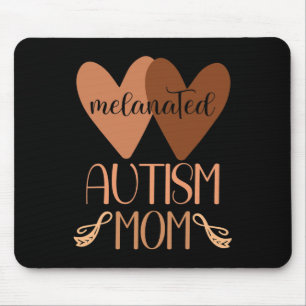 Tapis De Souris Maman Noir d'Autisme d'un Fils Autiste Enfants Mel