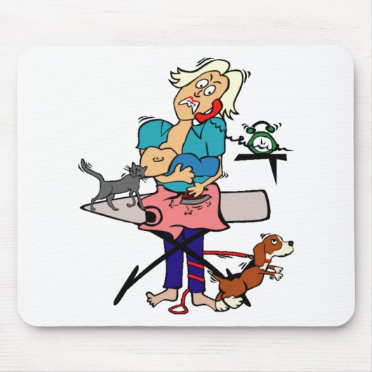 Tapis De Souris Maman occupée (Devant)