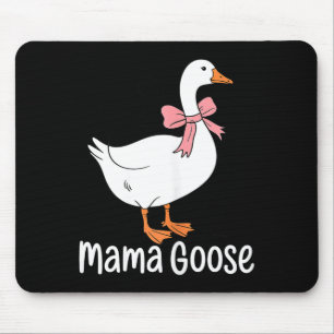 Tapis De Souris Maman oie maman amoureuse des oiseaux mignons fête