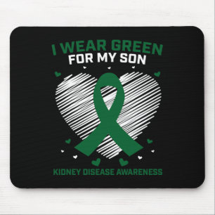Tapis De Souris Maman Papa Je Porte Du Vert Pour Mon Fils Maladie