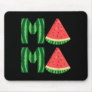 Tapis De Souris Maman pastèque femme mignonne vintage fruit d'été