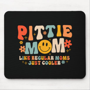 Tapis De Souris Maman Pittie Maman Pitbull Amoureuse de Chien Fête