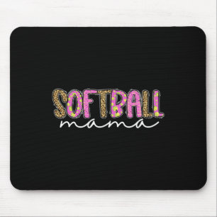 Tapis De Souris Maman softball Maman Mère Filles Fastpitch