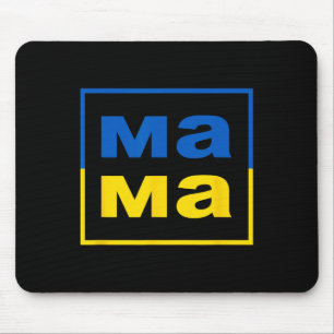 Tapis De Souris Maman ukrainienne Mère Drapeau de l'Ukraine Fière