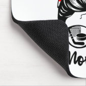 Tapis De Souris Maman Vie Messager Bun Cheveux Drôle Baseball Hock (Coin)