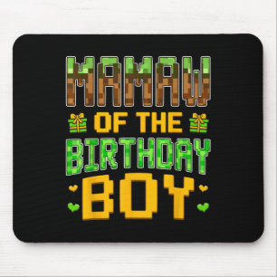 Tapis De Souris Mamaw Of The Birthday Boy Video Gamer Birthday Par
