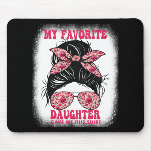 Tapis De Souris Mamie chignon désordonné ma fille préférée m'a don
