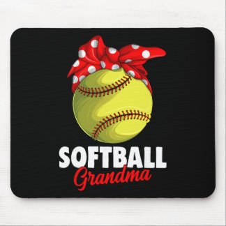Tapis De Souris Mamie de softball Femmes _1