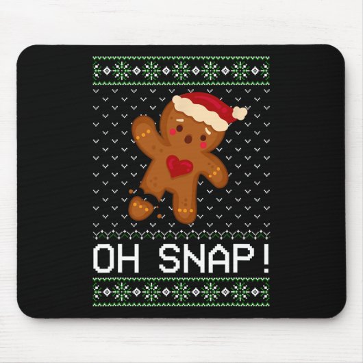 Tapis De Souris Man Oh Snap Christmas Cookie (Devant)