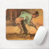 Tapis De Souris Man Stooping with Stick or Spade, Vincent van Gogh (Avec souris)