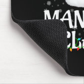 Tapis De Souris Manager Claus Christmas Lights Santa Pajama Family (Coin)