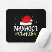 Tapis De Souris Manager Claus Christmas Lights Santa Pajama Family (Avec souris)