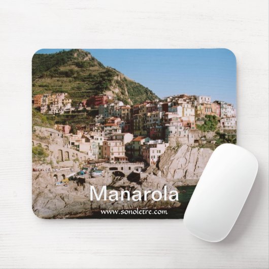 Tapis De Souris Manarola Vue panoramique Mousepad (Avec souris)