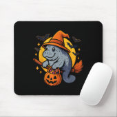 Tapis De Souris Manatee Witch Hat Pumpkin Halloween Soky Season  (Avec souris)