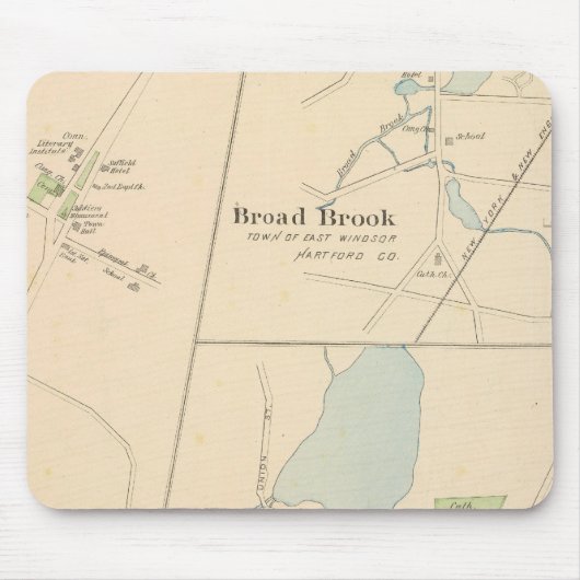 Tapis De Souris Manchester, Suffield, Broad Brook (Devant)