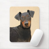 Tapis De Souris Manchester Terrier Peinture Art animal original (Avec souris)