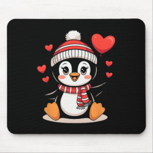 Tapis De Souris Manchot de la Saint-Valentin Cœur Bylloon Mignon