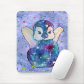 Tapis De Souris Manchot nommé Bouton (Avec souris)