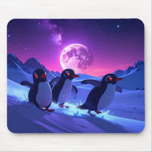 Tapis De Souris Manchots néon
