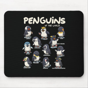 Tapis De Souris Manchots Pingouins Animaux du Monde Amour des Manc