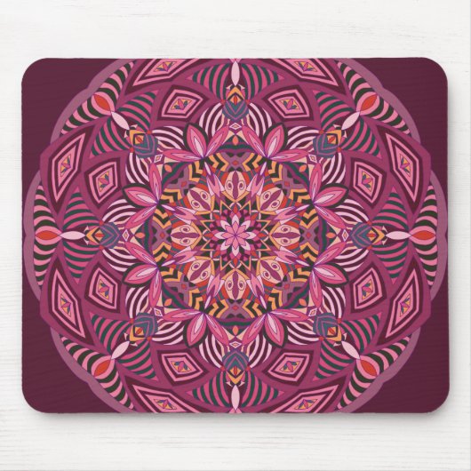 Tapis De Souris Mandala Abstrait moderne (Devant)