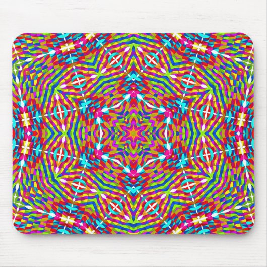 Tapis De Souris Mandala bariolé (Devant)