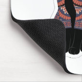 Tapis de souris Mandala Black Cat Bell Collar (Coin)