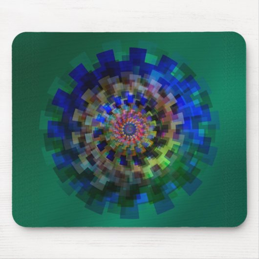 Tapis De Souris Mandala bleu (Devant)