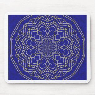 Tapis De Souris Mandala bleu