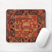 Tapis De Souris Mandala bouddhiste de compassion (Avec souris)