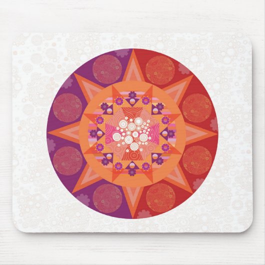 Tapis De Souris Mandala cosmique (Devant)