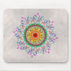 Tapis De Souris Mandala Damask Yoga Méditation Holistique