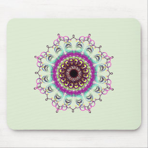 Tapis De Souris Mandala Damask Yoga Méditation Holistique