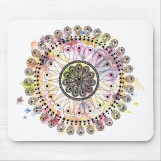 Tapis De Souris Mandala d'aquarelle