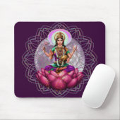 Tapis De Souris Mandala de Lakshmi de déesse (Avec souris)