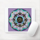 Tapis De Souris Mandala de lune (Avec souris)